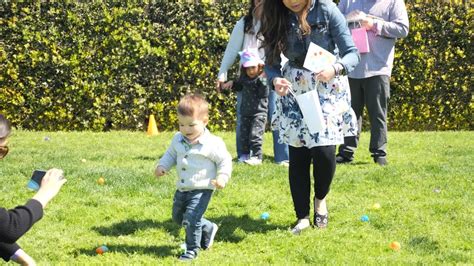 Newport Dunes hosts 'beeping' Easter egg hunt for visually impaired children
