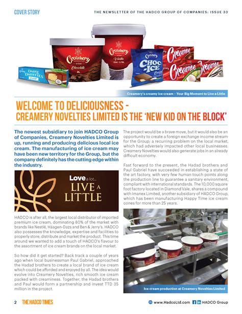 News – Creamery Novelties