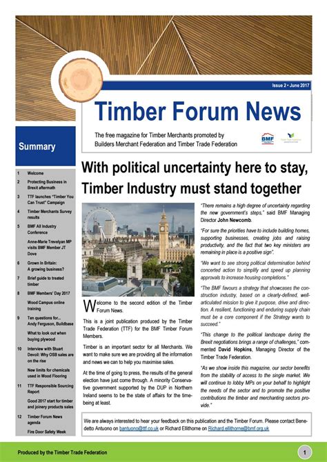 News - Timber Trade Federation