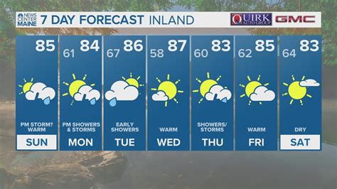 Weather forecast and conditions for Maine and surrounding areas. NewsCenterMaine.com is the official website for WCSH-TV, Channel 9, your trusted source for breaking news, weather and sports in Maine. NewsCenterMaine.com. 