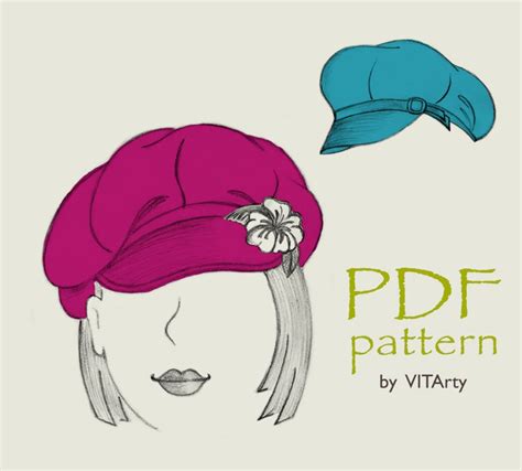 Newsboy Hat PDF Sewing Pattern INSTANT DOWNLOAD Tutorial Etsy