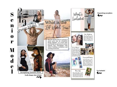 Newsletter Template for Mailchimp Senior Model Rep Etsy