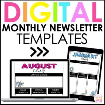 Newsletter Templates EDITABLE for Google Slides Distance Learning