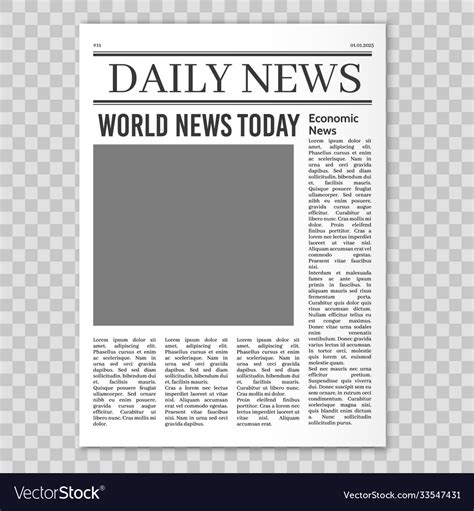 Newspaper Paper Template
