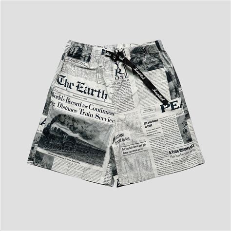 Newspaper Shorts - Etsy