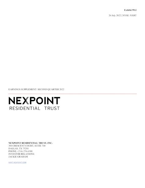 NexPoint Residential Trust Inc.: Q2 Earnings Snapshot