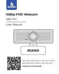 Nexigo webcam manual.  The studs are NOT pulled on the block.  Other item ...