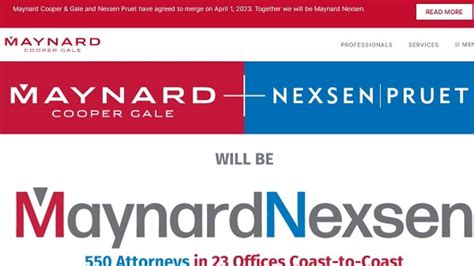 Nexsen Pruet merging with Maynard Cooper & Gayle of …