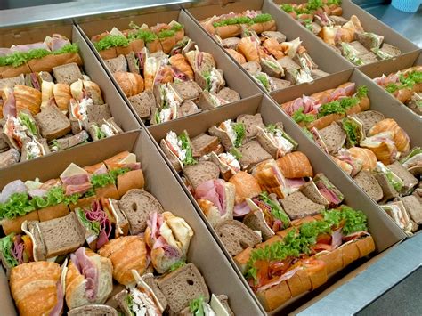 Next day sandwich platters. .  ...