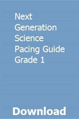 Next generation science standards pacing guide. - Minimalism a beginners guide to simplify your life.