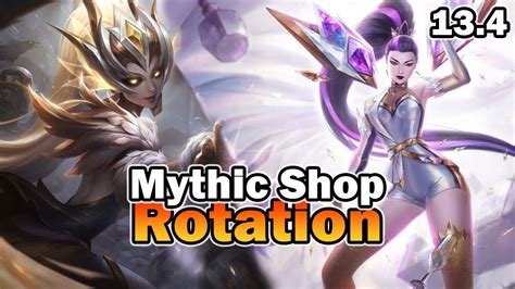 When Is The Next Mythic Shop Rotation? The Prestige skin that Riot unvaulted is going to be in the Mythic shop for one month, while the Hextech skins and the Crystalis Motus skin will last for ...