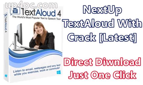 NextUp TextAloud 4.0.72 Crack 2023 With Activation Code 