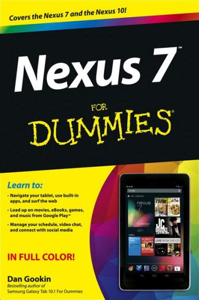 Nexus 7 For Dummies Google Tablet
