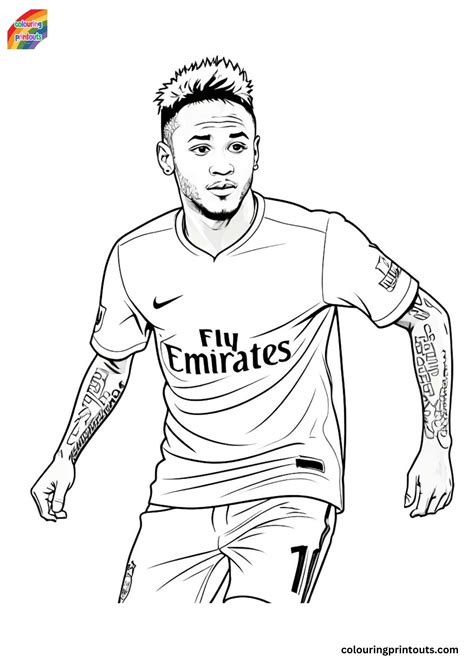 Neymar Jr Name Coloring Pages Coloring Pages