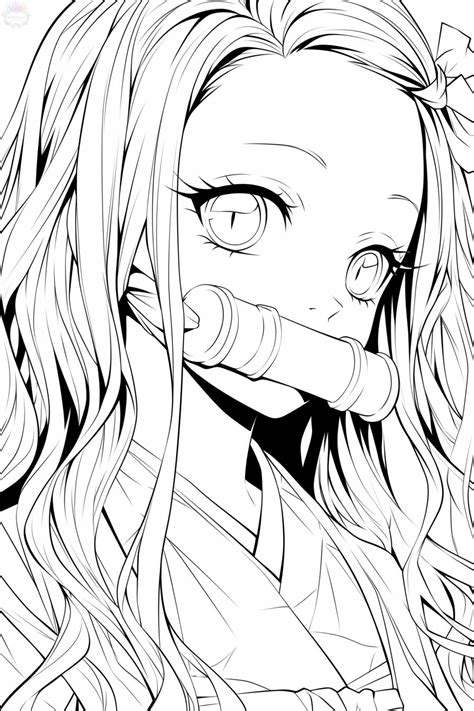 Nezuko Coloring Sheets