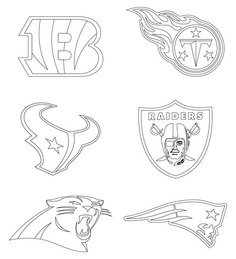 Nfl Coloring Pages Logos