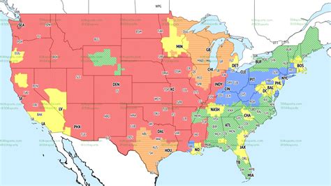 Oct 4, 2023 · NFL Coverage Map for Week 5. The maps