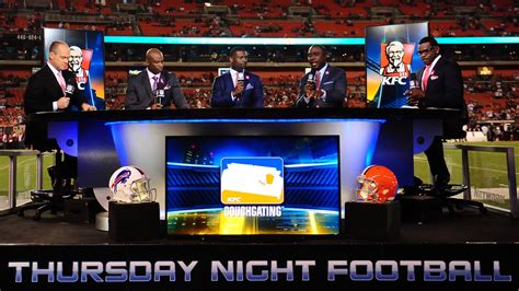 Nfl thursday night football crew. There are five weeks in which ESPN networks have multiple NFL games, giving Fowler and Co. a chance to call three Monday Night Football contests (Weeks 2, 3 and 14), a Week 4 Falcons-Jaguars game ... 