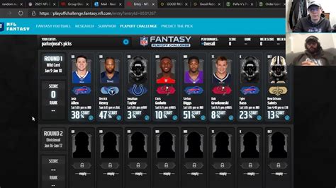 Nfl.playoff challenge. Jan 10, 2024 · NFL.com discontinued their Playoff Challenge, but I'm taking part in three leagues this season, including the FFPC. The other two leagues are done privately, including one with our CBS Sports staff . 