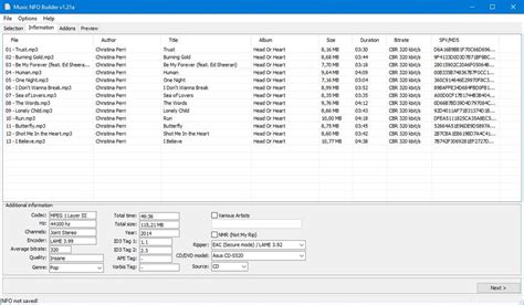 Nfo builder.  It supports multiple popular formats as input, including...