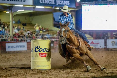 Watch the thrilling action of NFR barrel racing roun