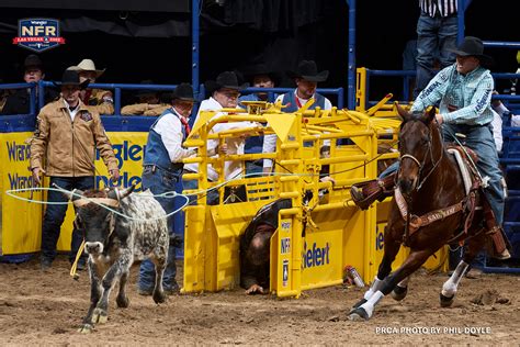 Wrangler National Finals Rodeo — Fifth Performance — Tough Enough to Wear Pink Night 5:45 p.m. — 8 p.m. ... NFR 2023 Schedule of Events. Wrangler NFR 9 to 5. SUNDAY, DECEMBER 3 ... Pole Bending, Barrel Racing, Steer Wrestling and Team Roping; Ticket Required; Cinch Western Gift Show. 9 a.m. — 6 p.m. South Point Exhibit Hall;. 