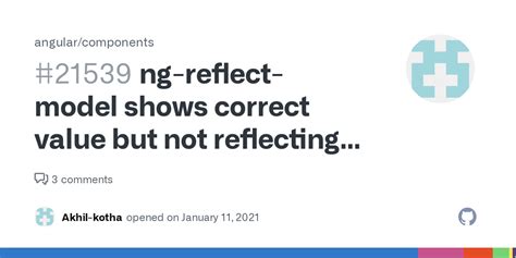 Ng-reflect-model shows correct value but not reflecting in mat …