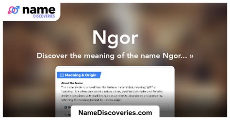 Ngor pronunciation