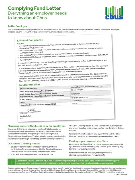 Ngs super complying fund letter. .  ...