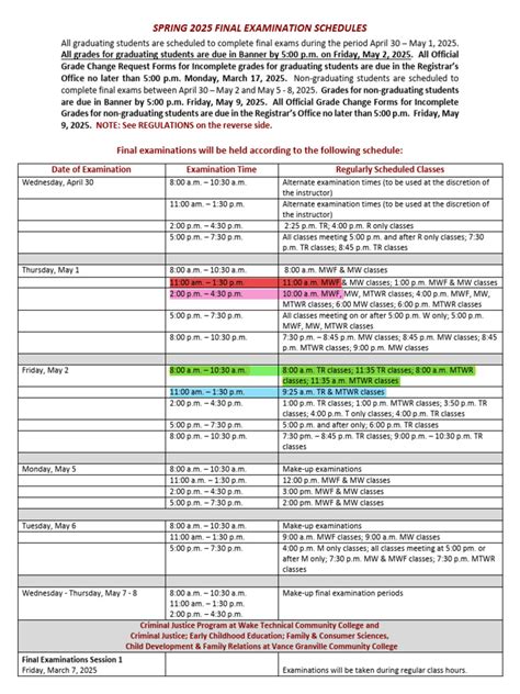 Nhti final exam schedule.  Final examination schedules for future terms become Late work...