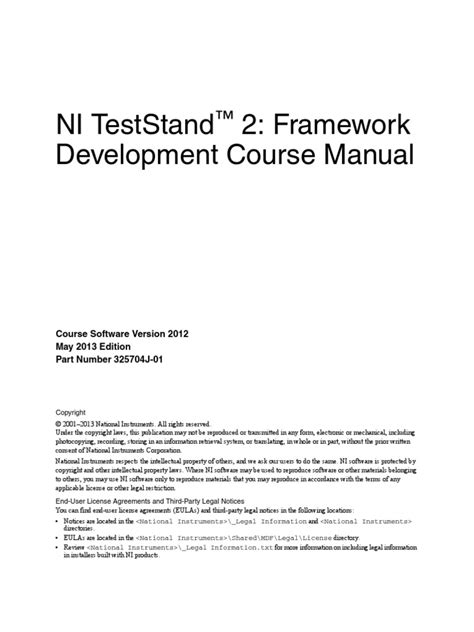 Ni teststandtm ii customization course manual. - Hyundai crawler mini excavator r75 7 service repair manual.