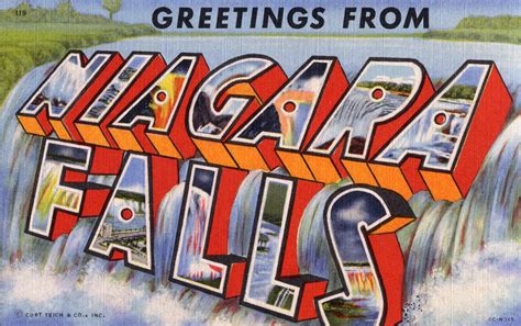 Niagara Falls New York NY Large Letter Postcard Trucker Hat