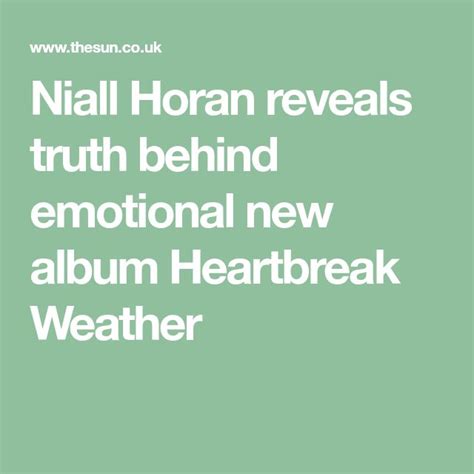 Niall Horan reveals truth behind emotional new album ... - The Sun