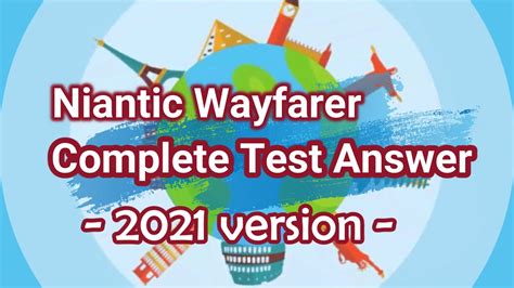 Niantic Wayfarer Test 2023 All Answer Pokémon GO ! Niantic Wayfarer Test 2023 Updated answers! White Mountains Entrance [0:04] Water Element [0:06] Voodoo Doughnut [0:10] Viewpoint Lungern [0:15] Van Gogh... 03:36 4.94 MB 36,513.