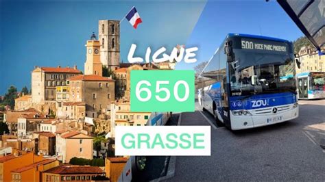 Nice à Grasse par Train, Bus, Ligne 650 bus, Covoiturage