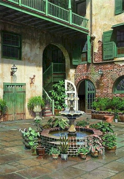 Nice 41 Beautiful French Courtyard Design Ideas source link https//moodecor.co/8399… New