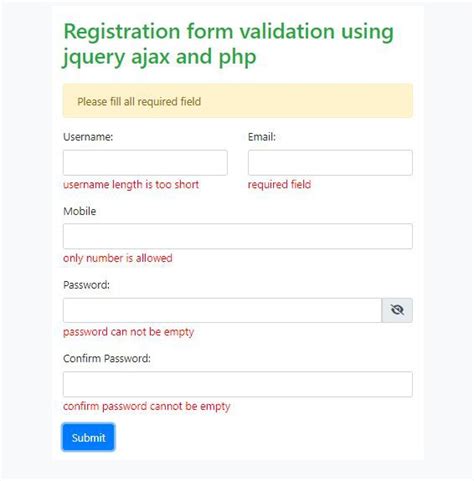 Nice register form example with JQuery AJAX and PHP Ning Ma blog
