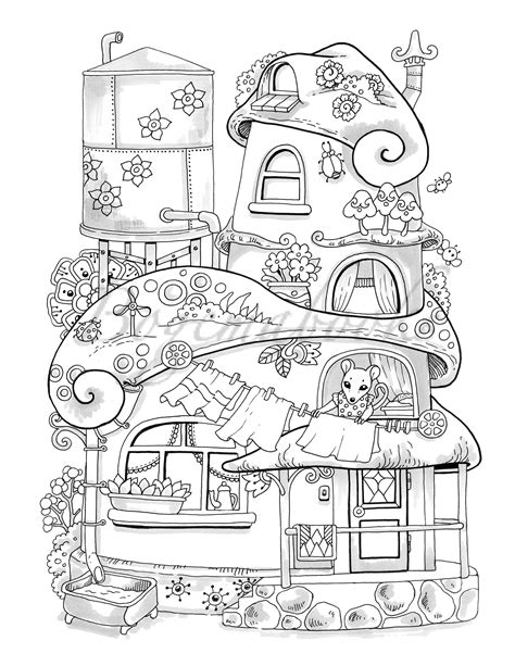 Read Nice Little Town Interiors Adult Coloring Book Stress Relieving Coloring Pages Coloring Book For Relaxation By Tatiana Bogema Stolova