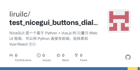 Nicegui docs.  You can create buttons, dialogs, Markdown, 3D scenes, plots and much This...