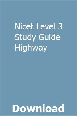 Nicet level 3 study guide highway. - Craftsman 10 table saw owners manual.