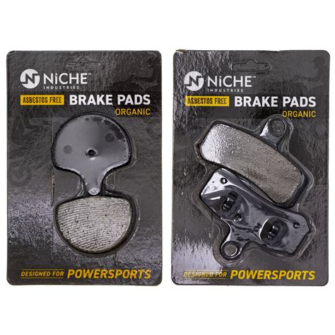 Niche brake pads. NICHE Brake Pad Kit for Yamaha 700 700R Rhino 450 660 1S3-W0045-10-00 1S3-W0045-00-00 Front Rear Semi-Metallic . Visit the NICHE Store. 4.5 4.5 out of 5 stars 79 ratings. $21.95 $ 21. 95. FREE Returns . Return this item for free. You can return this item for any reason: no shipping charges. The item must … 
