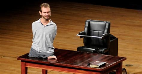 Nick handicapped. Nick Vujicic (pronounced ‘vooycheech’) is the founder of two companies, Life without limbs (in which he is presently the CEO) and Attitude is the altitude. He is also the author of four popular... 