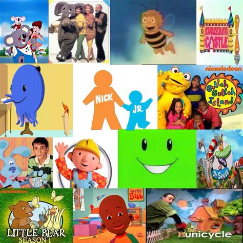 This is a list of Nick Jr Shows from the 1980s, 1990s, 2000s and 2010s Refine See titles to watch instantly, titles you haven't rated, etc Sort by: View: 24 titles 1. Bubble Guppies (2011-2023) TV-Y | 24 min | Animation, Adventure, Comedy 6.3 Rate The adventures of six fish-tailed kids- Molly, Gil, Deema, Oona, Goby, and Nonny.