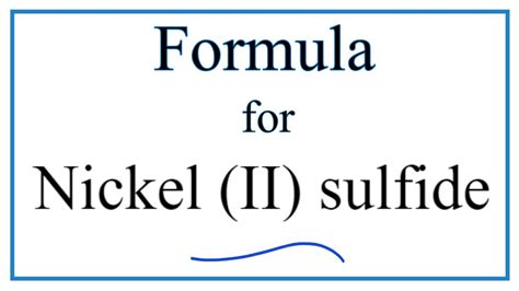 Nickel sulfite formula.  LES DOCUMENTS D&rsquo;IDENTIT&Eacute; ACCEPT&Eacute;S POUR L&rsquo;...