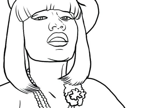 Nicki Minaj Coloring Shee
