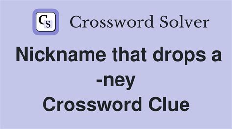 Nickname that drops "-ander" Mini Crossword