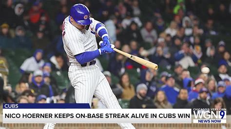Nico Hoerner's late hit keeps a streak alive in Cubs' win