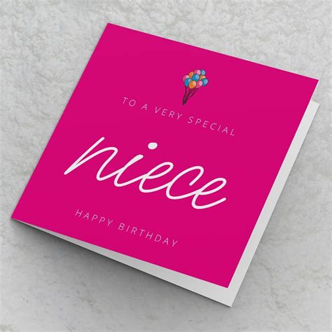 Niece Birthday Card Etsy UK