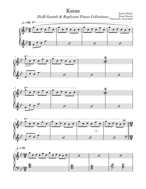 Nier gestalt replicant piano collection sheet music. - Tcl roku tv 50up120 user manual.