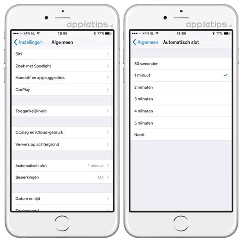 Nieuwe tijden voor het automatisch slot iOS 9 - appletips